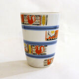 Graphic Art Deco porcelain vase