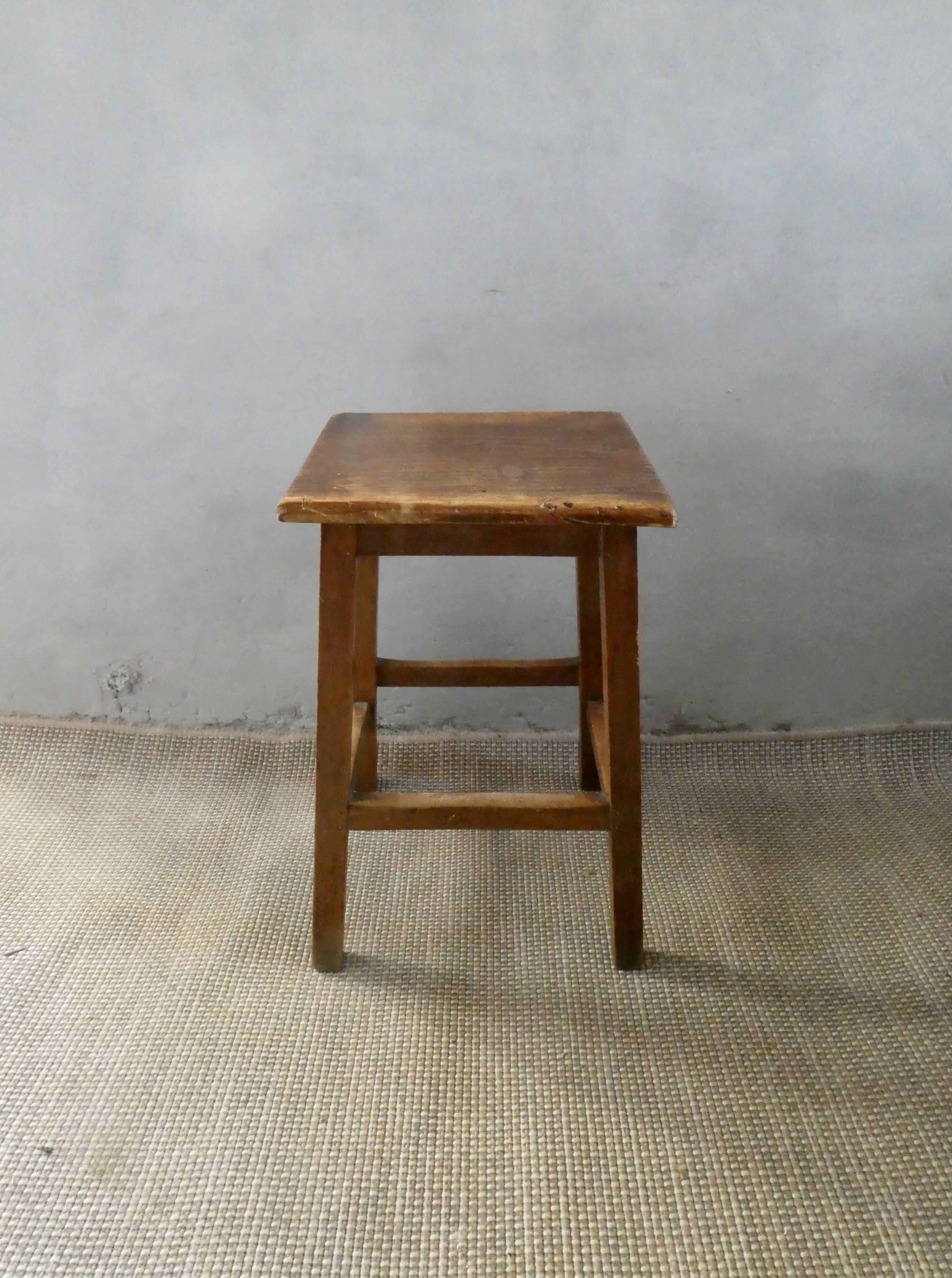 Wooden workshop stool, 50s-60s