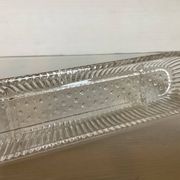 Vide poche, baguier verre moulé géométrique