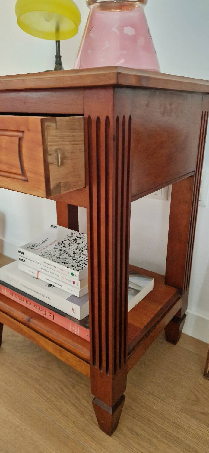 Low cabinet in blond cherry wood, Directoire style