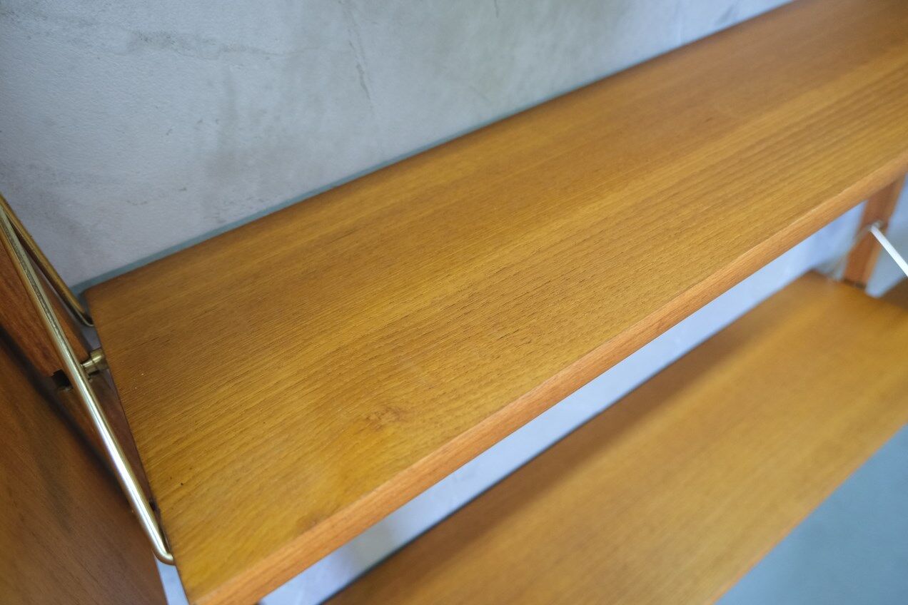 Mid-century modular teak wall unit by john texmon for blindheim mobelfabrik, norway, 1960s