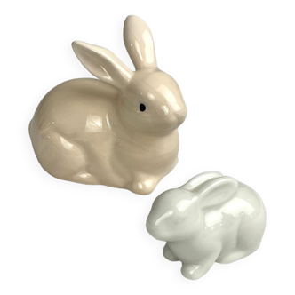 Lapins en céramique