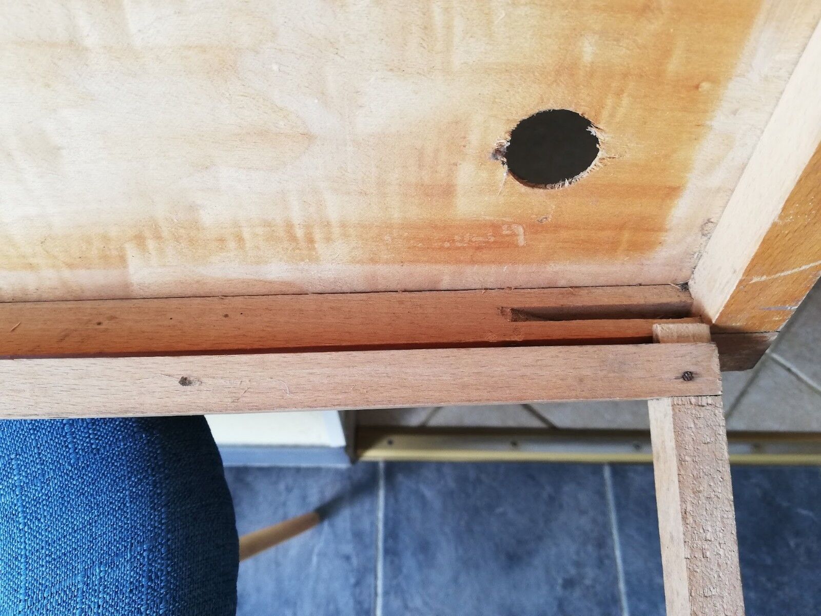 Wooden frame for old Rossignol school posters