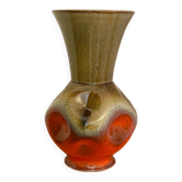 Vintage glazed ceramic vase