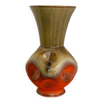 Vase vintage en céramique émaillée