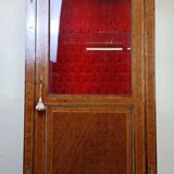 library - Louis XVI style display cabinet, in marquetry / second half of the 20th century