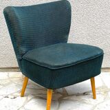 Midnight blue vintage cocktail chair