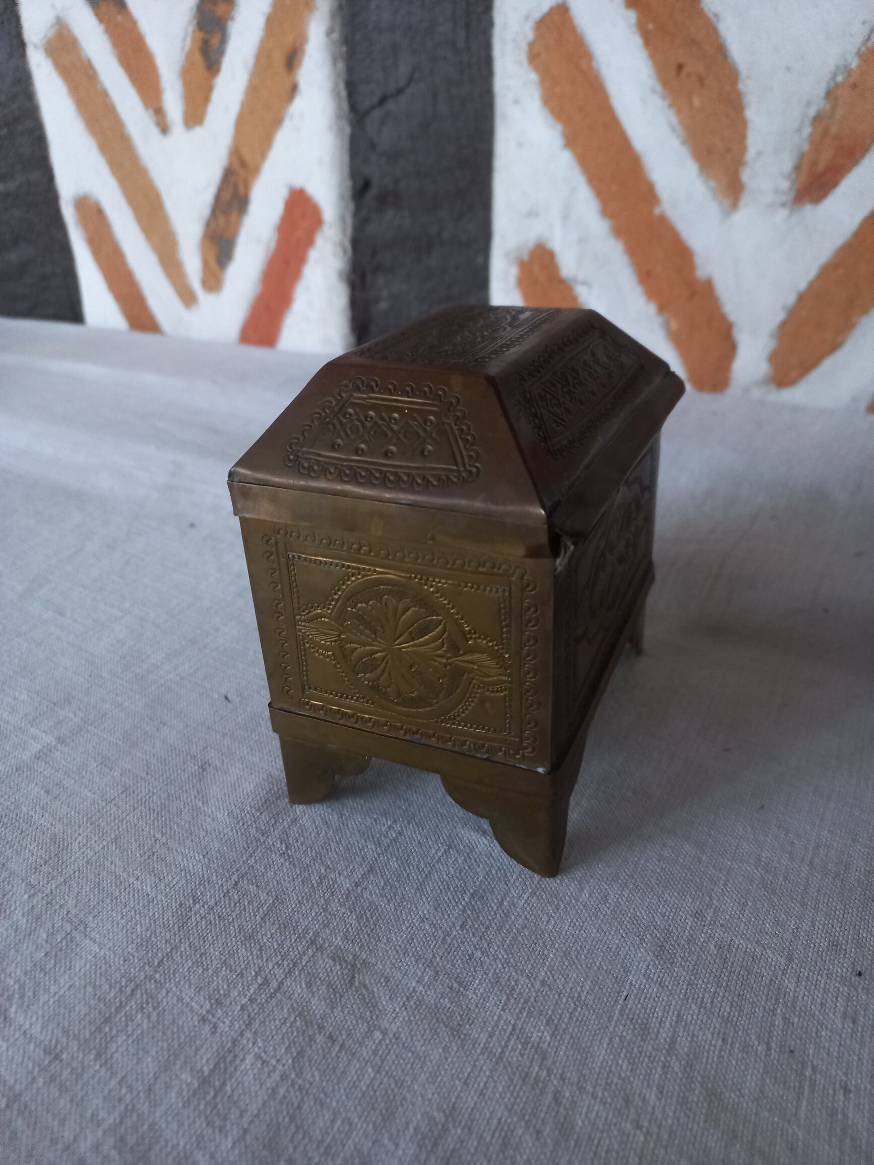 Brass jewelry box