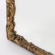 Large baroque decorated chimney mirror in gilted wood, France ca. 1800
