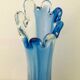 Vase soliflore bleu vintage