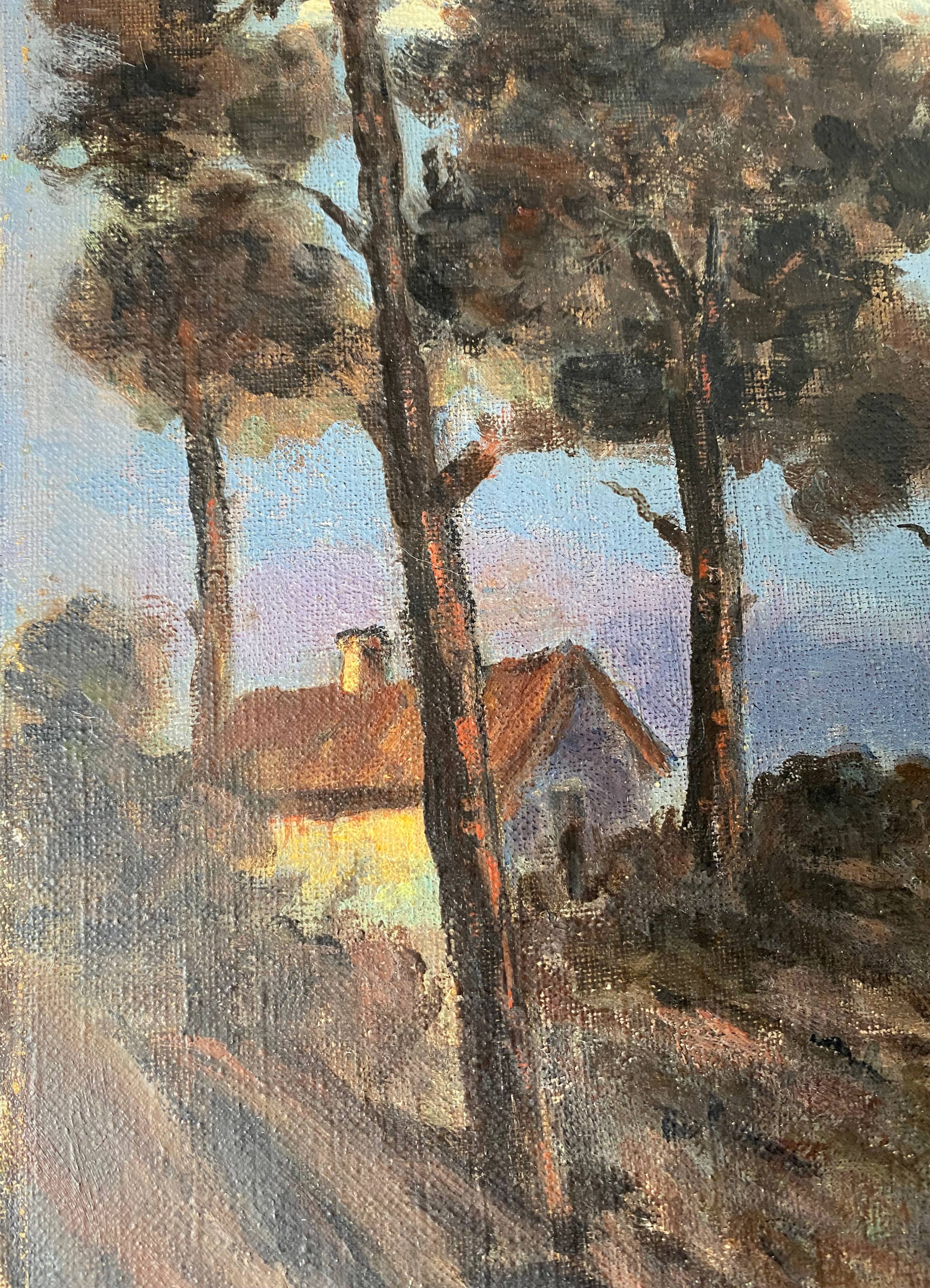 Paintings  "Lakescapes" nocturnal and daytime signed L. Arnoux