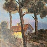 Paintings  "Lakescapes" nocturnal and daytime signed L. Arnoux