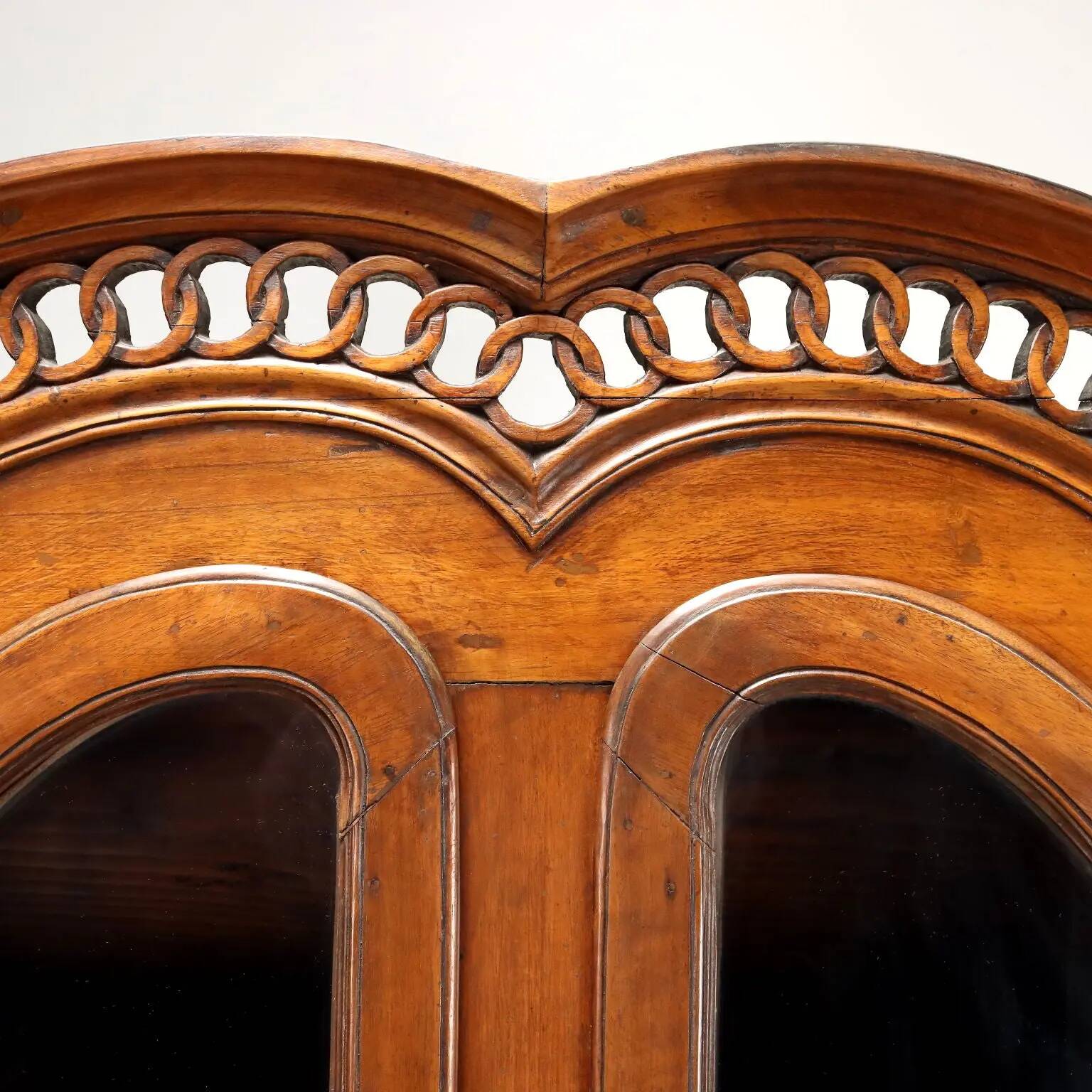 Antique walnut buffet in neoclassical style, 19th century