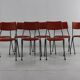Set of eight stackable kitchen chairs by Ahrend De Cirkel Holland