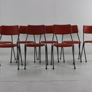 Set of eight stackable kitchen chairs by Ahrend De Cirkel Holland
