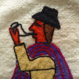 2 vintage cushion covers South America crafts