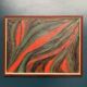 Original Swedish Oil on Canvas – Abstract Expressionist Composition – Vintage & Framed
