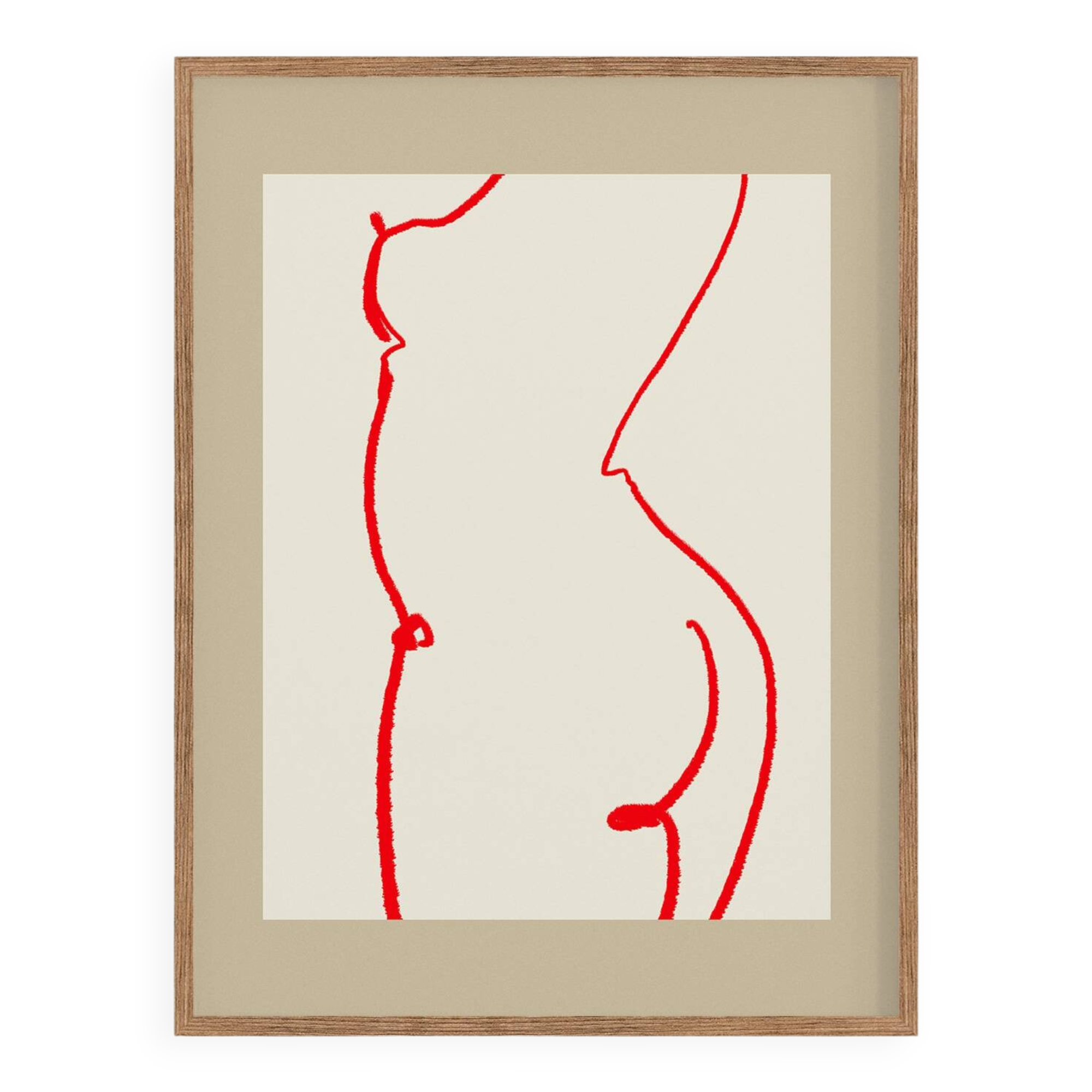 Female figure giclee art print, 50x70cm