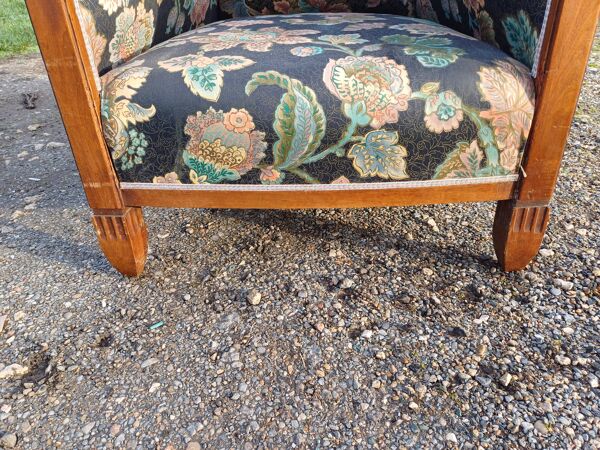 Fauteuil Art déco Noyer