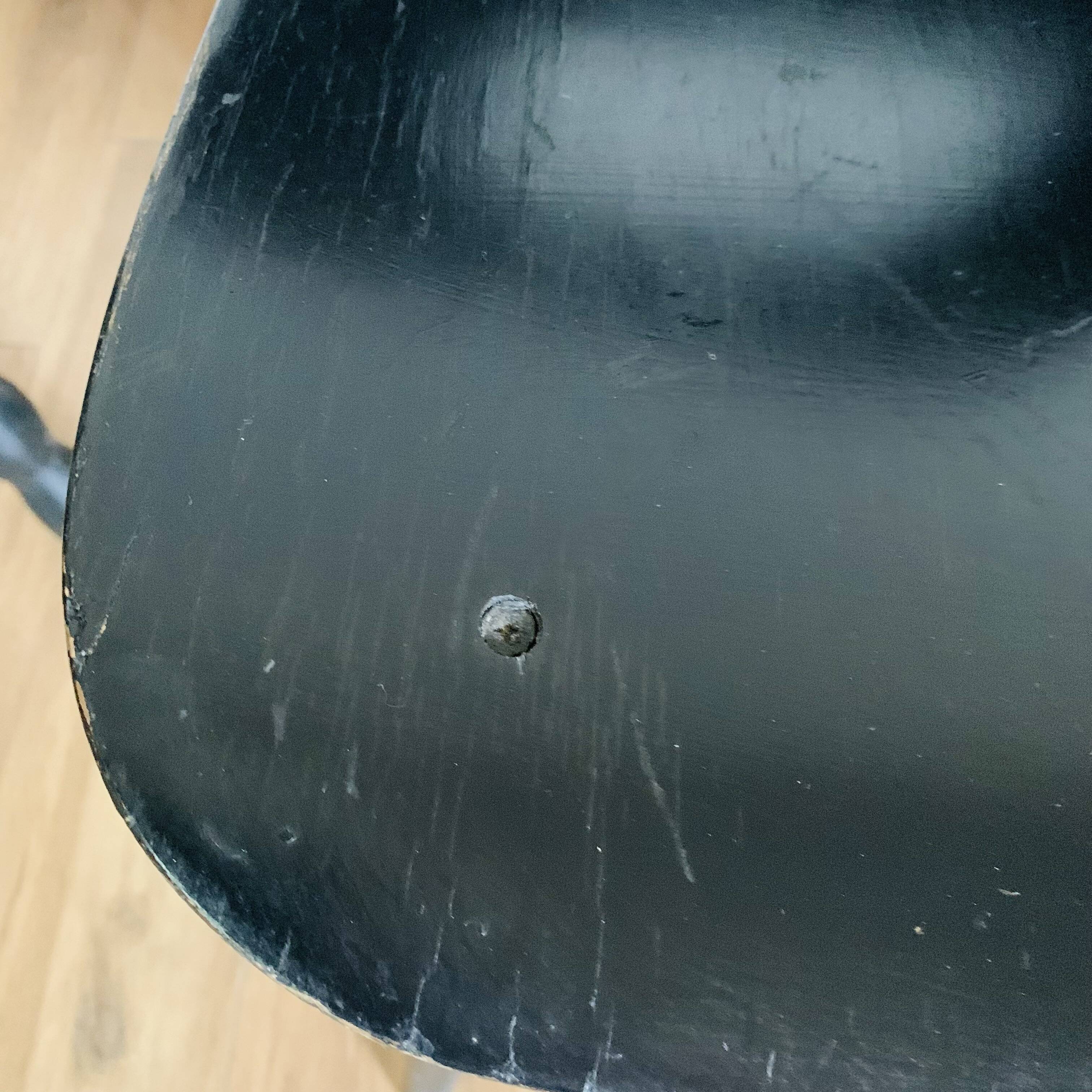 Set of 3 black Baumann eye model chairs