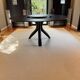 Round table colico matte black ceramic, matte black ash legs d160+plate 70