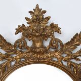 Paire de grands miroirs baroques dorés du XXe siècle par Deknudt, Belgique