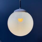 Mother of pearl opaline glass pendant lamps from the 1960s