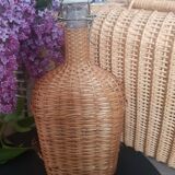 Wicker covered bottle