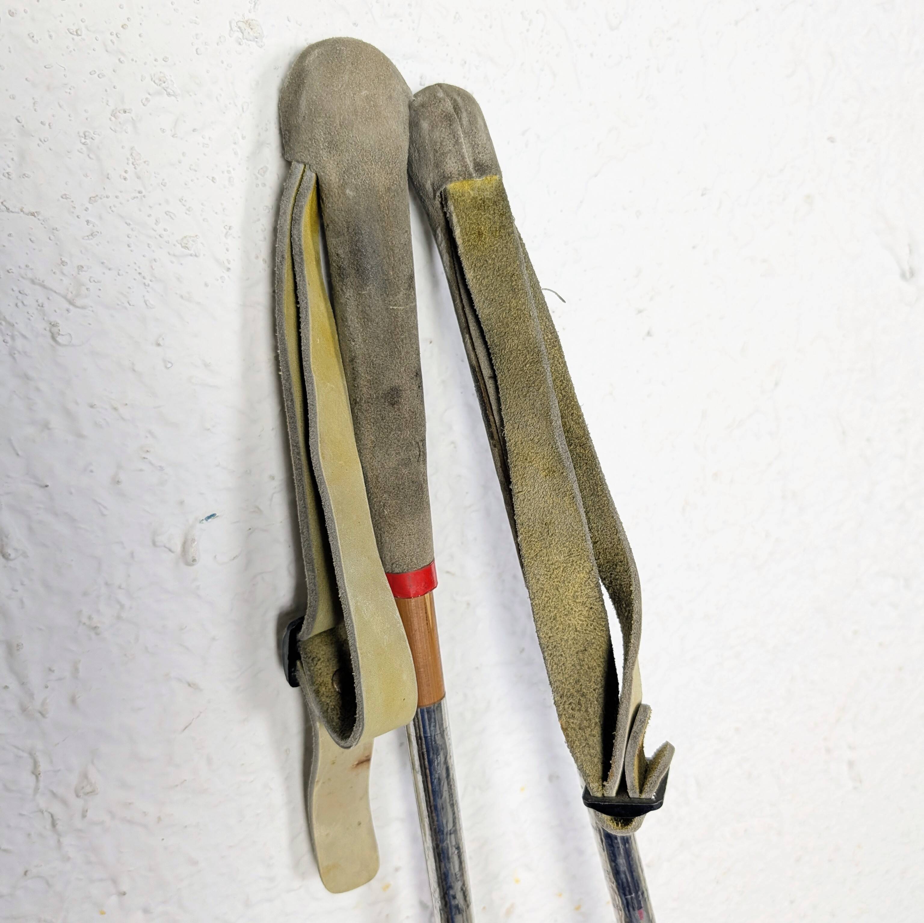 Bâtons de ski en bois