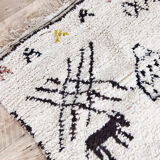 Handmade moroccan berber carpet 185 x 100 cm