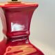 Chic ceramic and velvet vintage lamp