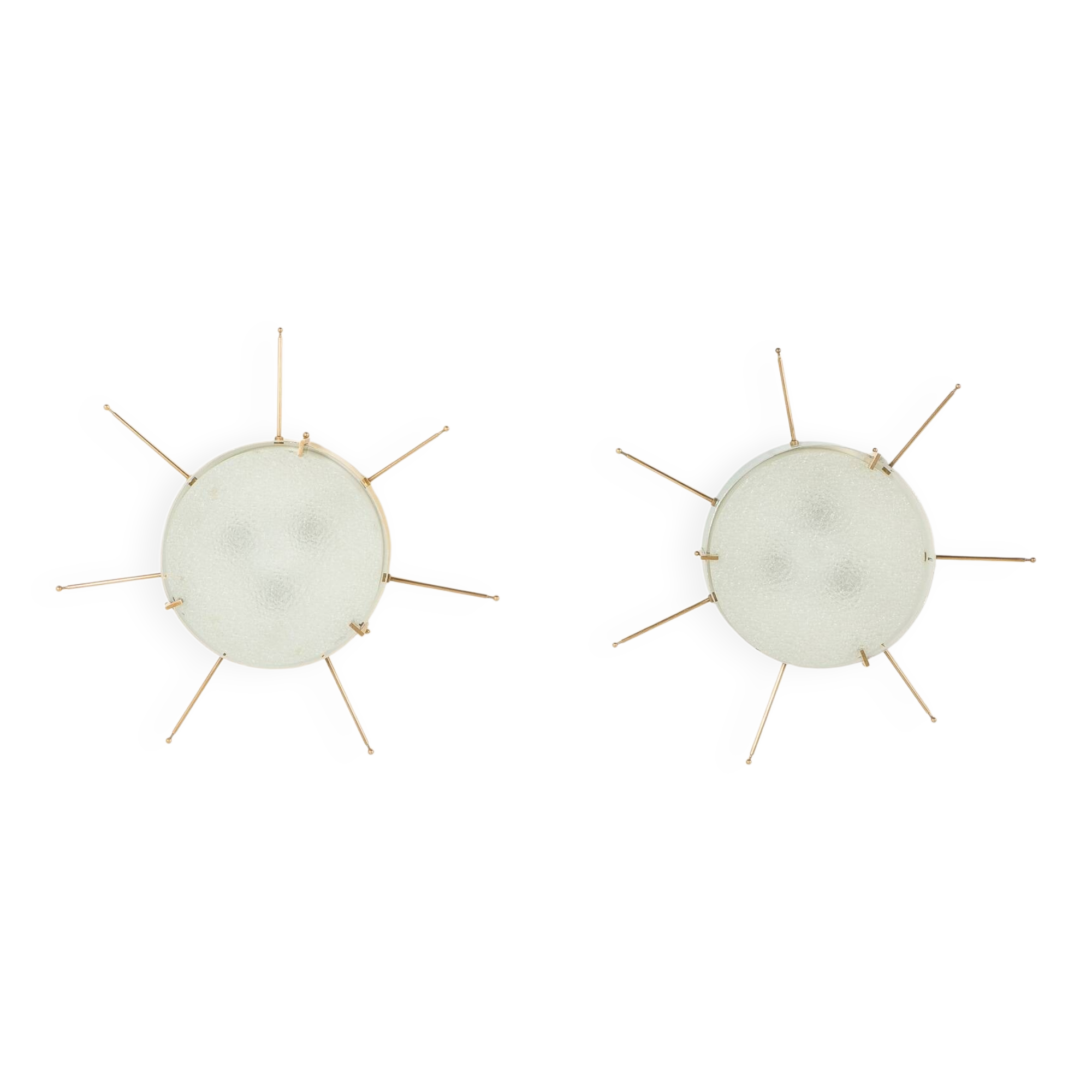 Italian mid century wall lights or ceiling flush mount lights