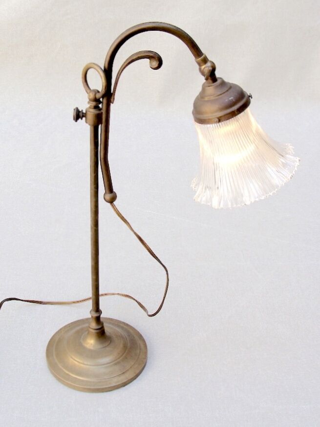 Art Deco brass lamp