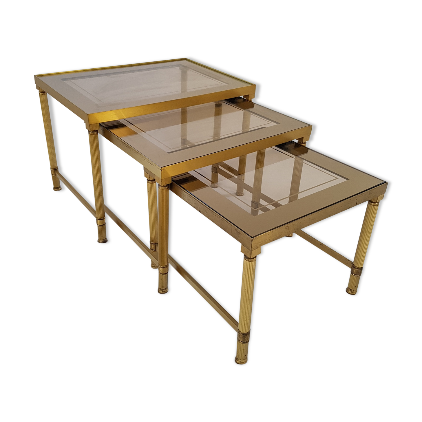 Brass pull-out tables