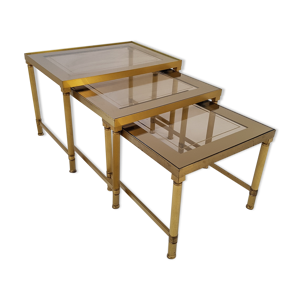 Tables gigognes laiton