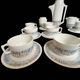 Coffee service tea dessert porcelain Limoges Jammet-Seignolle 20th century
