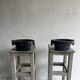 Pair of antique cast iron planters