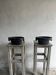 Pair of antique cast iron planters
