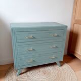 Commode vintage pieds compas
