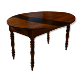 Oval table abattant walnut 19th century