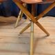 Safari stools & table set, 1970s, set of 5