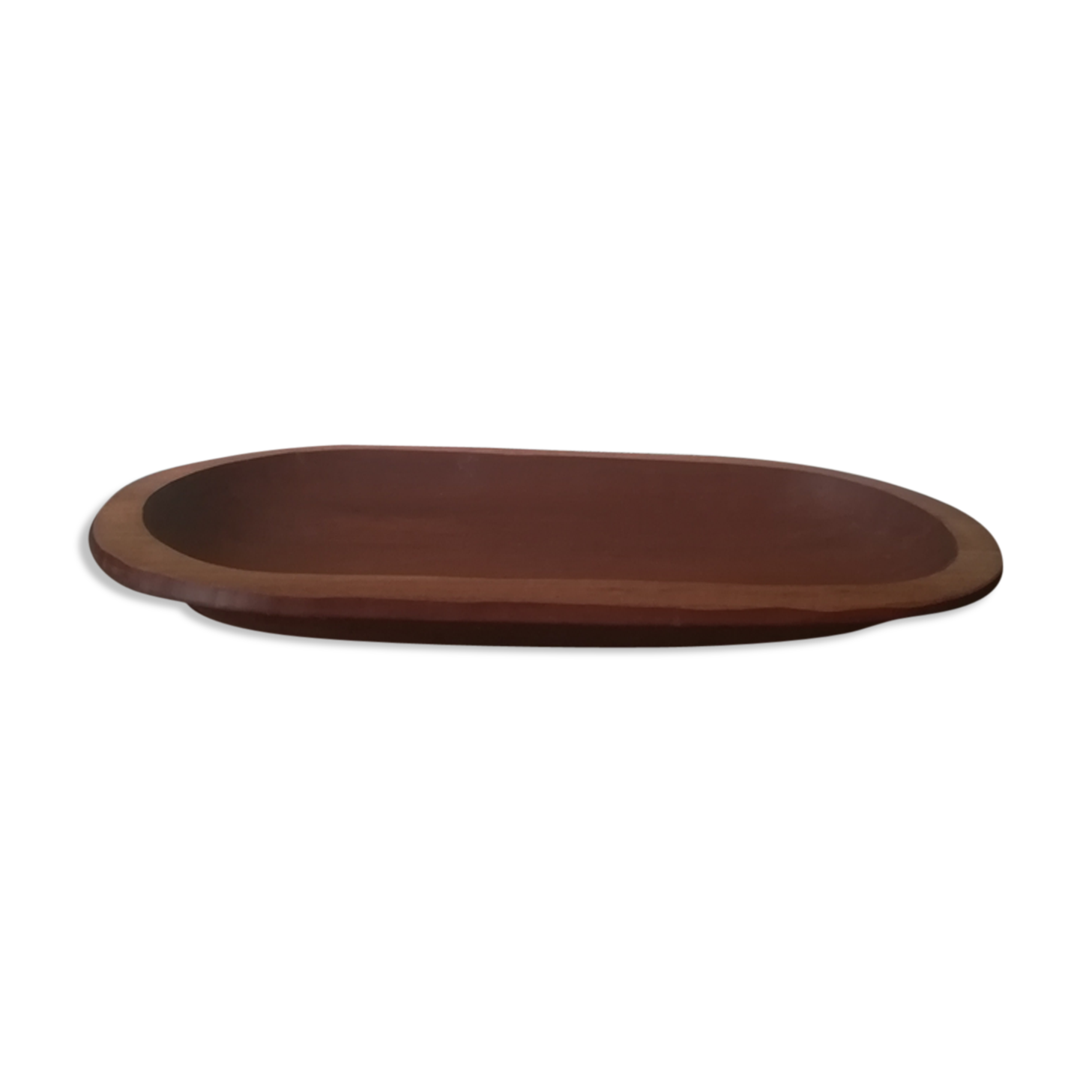 Oval teak dish