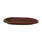 Oval teak dish