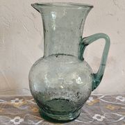 Bubble glass carafe in Biot style