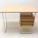 Writing desk, mid-century chrome and formica desk, 1950s, Czechoslovakia