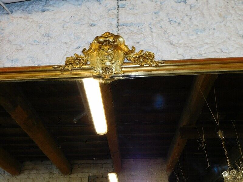 Miroir doré du XIX ème siècle 159cm x 114 cm