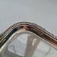 Small tray with metal handles in silver-plated by silversmith Durousseau.