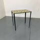 Vintage Modernist Mosaic Ceramic and Steel Side Table, 1950s