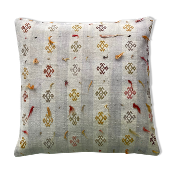 Housse de coussin Kilim turque vintage 60 x 60 cm
