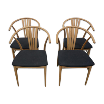 Série de 4 chaises scandinaves